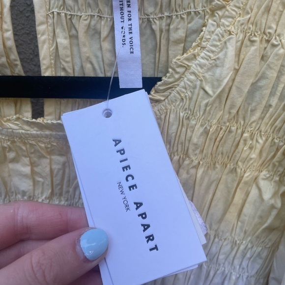 Apiece Apart Aldea Smocked Mini Dress in Soft Dip Dye New with Tags! - Picture 7 of 10